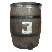 Wassertank - Natur - Regenwasserfass Mit Holzoptik - Kapazität 120l - Braun - 50,5x66 Cm