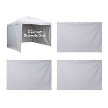 Vevor Tenda Laterale Per Gazebo Da Giardino Da 3 X 3 M, Con Strato Impermeabile E Di Protezione Dalla Luce Solare Per Tende Per Eventi Allaperto, 