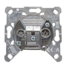 2-fach Durchgangsdose Ad: 12 Db 5-1000 Mhz, Tv+rf 306292