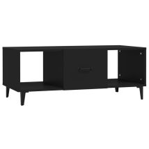 Jinlefu - Vidaxl Tavolino Da Salotto Nero 102x50x40 Cm In Legno Multistrato