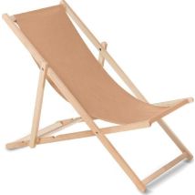 Greenblue Tumbona Pliable Marron Clair Bois De Hêtre
