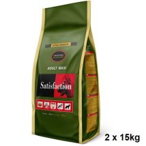 Maxi - Offrire 30 Kg Di Satisfaction Di Alimentazione Per Adulti (2 X 15 Kg)