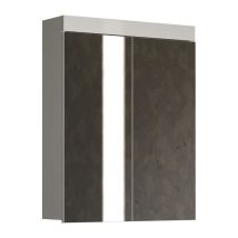 Trendteam - Armario De Baño Amanda - 2 Puertas Espejo - L60 X P17 X H77 Cm - Blanco