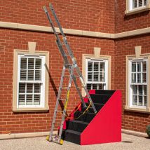 Trade Master Pro - 7-rung 3 Section Stair Combination Ladder