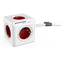 Mehrfachsteckdose Allocacoc Powercube Verlängert Rot 1 5 Meter