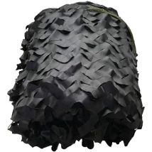 Camouflage Filet Armée Camo Net Pour La Chasse Thème Militaire Tir Décoration Parasol Camping Et Cacher Jardin Décoration,3x5m,noir