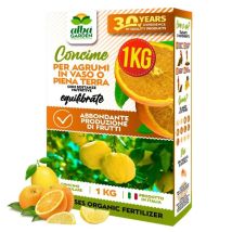 Albagarden - Concime Per Agrumi Naturale Biologico, Fertilizzante Granulare Idrosolubile Per Arancio Limone Mandarino X 1 Kg
