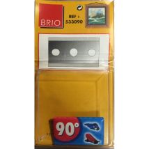 533090 - 5 X 90°-schrägschnittmesser - Grau - Brio