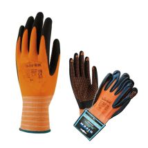 3l - Guanto Sifer Nylon+nitrile Con Punte Sicrodot Misura 6 Arancione Modello Hefesto