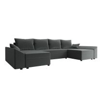 Mobilier1 - Sofá Rinconero Memphis 131, Paros 06, Función De Descanso, Almacenaje, 317x140x82cm, 0