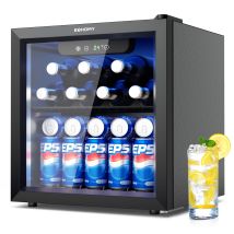 Réfrigérateur À Boissons Euhomy 37l,mini-réfrigérateur Pour 55,pour La Maison, Le Bar Ou Le Bureau
