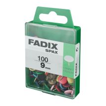 Caja de 100 chinchetas planas surtidas de 9 mm – Ideal para fijar documentos y notas