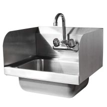 Bc-elec - Hjjss0019 Lavabo De Pared De Acero Inoxidable, Fregadero De Pared Con Paredes Laterales De Acero Inoxidable Gastronom a Restaurante Cocina 