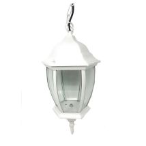 Trade Shop - Lanterna A Sospensione Da Soffitto Con Catena Lampada Giardino Attacco E27 Es40 - Blanco