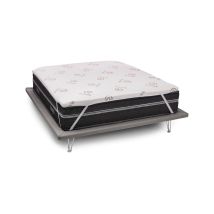 Dmora - Topper Individual Dgiunt, Topper Renueva Colchón Con Funda Desenfundable En Memory Foam Y Fibras De Cobre, 100% Made In Italy, Antiácaros E 