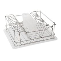Escurreplatos de acero inoxidable 36x30x24cm – Duradero y elegante – Accesorio de cocina