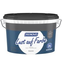 Renovo Wandfarbe matt 2,5L Ozeanreise 5579 – tropf- und spritzgehemmt, scheuerbeständig, geruchlos, hoch ergiebig