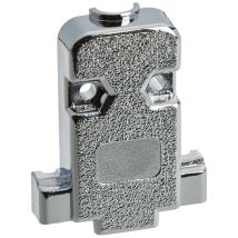 Coperchio sub D 9 pin VS Electronic – Plastica Metallizzata Argento – 271988