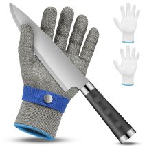 Gant Anti Coupure Niveau 9, Gants Anti Coupure, Gant De Boucher Résistant Aux Coupures, Gants Résistants Coupures Acier Inoxydable, Protection Contre 