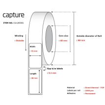Capture Ca-lb3081 Etichetta Di Stampante White