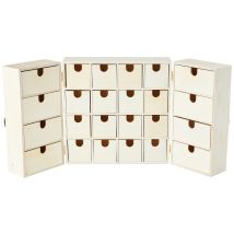 14002225 Calendario Dell' Avvento A Decorare Pubblicitario Legno 55 X 6,5 X 28 Cm - Artemio