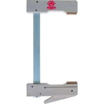 Klemmsia – Stampa Colla – Capacità di serraggio 800 mm, Distanza 110 mm – Legno di faggio bianco, Acciaio lucido zincato