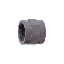 Manguito roscado PVC D63 para piscina – 901161 – Resistente a la corrosión – 63 mm – Color gris