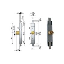 Serrure Pour Volets Roulants 2 Clés, Verrouillage Direct 6602 Prefer