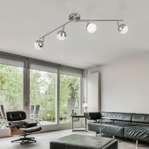 Led Deckenleuchte Spotleiste Deckenlampe 4 Flammig Strahler Beweglich, 4x 4,5w 4x380lm 3000k, Lxbxh 78x17x9 Cm Action 925904646000