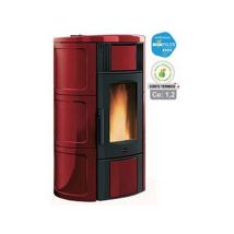 La Nordica Extraflame - Stufa A Pellet Iside Idro 18,8 Kw Bordeaux (conto Termico) - Misure Cm.69x62,7x119,7h. - Peso Kg.255