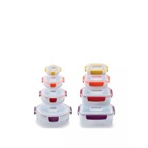 Nest Lock Joseph Joseph Set Di 8 Contenitori Per Alimenti Misti Multicolore, Ideali Per Conservare E Trasportare Gli Alimenti, Ermetici, Impilabili, 