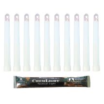 Bastoncino Luminoso Bianco Militare Chemlight Lightsticks 15cm - Light Sticks Ultra-luminosi 8 Ore (scatola Da10) - Cyalume