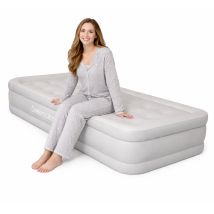 Dreamcatcher Single Air Bed Premium Blow Up Mattress With Built In Pump 196x97x47