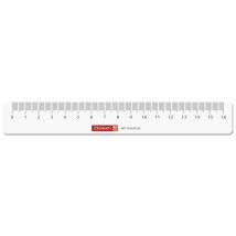 Lineal 16 cm glasklar – 10 Stück – 16 cm – 5,1 cm – 0,3 cm