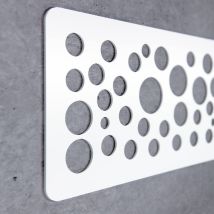 Cabecero Cama Decorativo Económico En Pvc - Tipo Forja. Modelo - Switzerland, 150cm X 60cm-blanco - Aprint Decor
