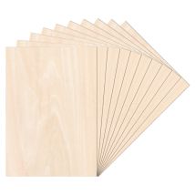 Jopassy - Swanew Foglio Di Legno A3 420 X 300 X 3 Mm Grezzi Sottili Di Compensato Foglio Perfetto Per Seghetto, Pirografia, Taglio Laser, Traforo, 