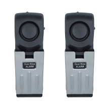 2 Türblock Alarm Venteo Türstopper Mit Alarm - Rutschfester Türstopper - 110db Alarmstärke - Funktioniert Mit 9v-batterie