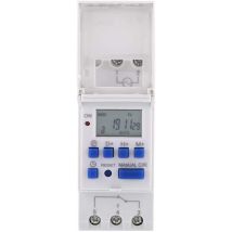 Temporizador Digital Programable Con Pantalla Lcd, Interruptor De Tiempo Programable Semanal, Relé De Tiempo, Temporizador De 16 Encendidos Y 16 
