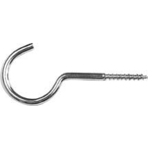Schraubhaken gebogen – verzinktes Eisen – 20mm – 2mm – 100 Stück