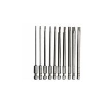 Set Di 10 Punte Torx Lunghe In Lega Di Acciaio Al Cromo Vanadio, 75 Mm, Set Di Punte Per Cacciavite Lunghe Antiruggine Per Trapani Elettrici, 