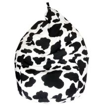 Pouf – VACHE – Poire motif vache – Matières, Hauteur, Style, Largeur, Longueur, Forme, Type d'assise – CALINUIT
