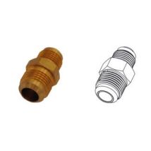 Raccordi in ottone dritti 3/8" x 1/2" per tubi in rame – TECNOGAS – 03300000011341