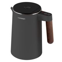 Concept Norwood Hervidor De Acero Inoxidable Con Control De Temperatura 45/60/70/85/90/95/100°c Función Keep Warm 1,5l 1850-2200 W (gris Oscuro)