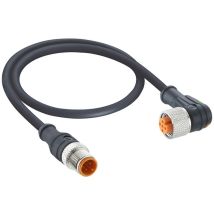 1162 Sensor-/aktor-anschlussleitung M12 Stecker, Gerade, Buchse, Gewinkelt 5.00 M Polzahl S - Lutronic