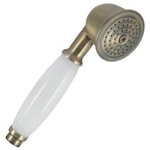 Soffione Doccia A Mano In Stile Vintage, Colore Ottone Anticato Retrò
