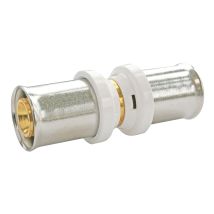 Ayor – Connettore Somatherm Ø20 per tubi multistrato – Acciaio inossidabile, 10 bar, 5-90 °C – Raccordo per impianti idraulici