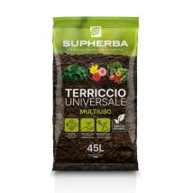 Supherba Terriccio Universale 45l - Pronto All'uso Per Piante Verdi E Fiori