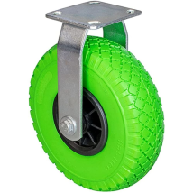 Ruedas para aparatos de transporte – Diámetro 260 mm – Carga máxima 100 kg – Poliuretano – Montaje con placa