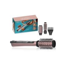 Cecotec Ceramiccare Airbrush Ionic 3 In 1 Spazzola Riscaldante 1200 W Rose Gold E Nero, 3 Modalità E Display Della Temperatura