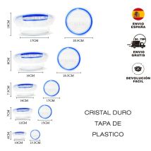 Quttin - Fplus Recipiente Cristal Redon. C-valvula Hermetico 13,5 Cm 400cc